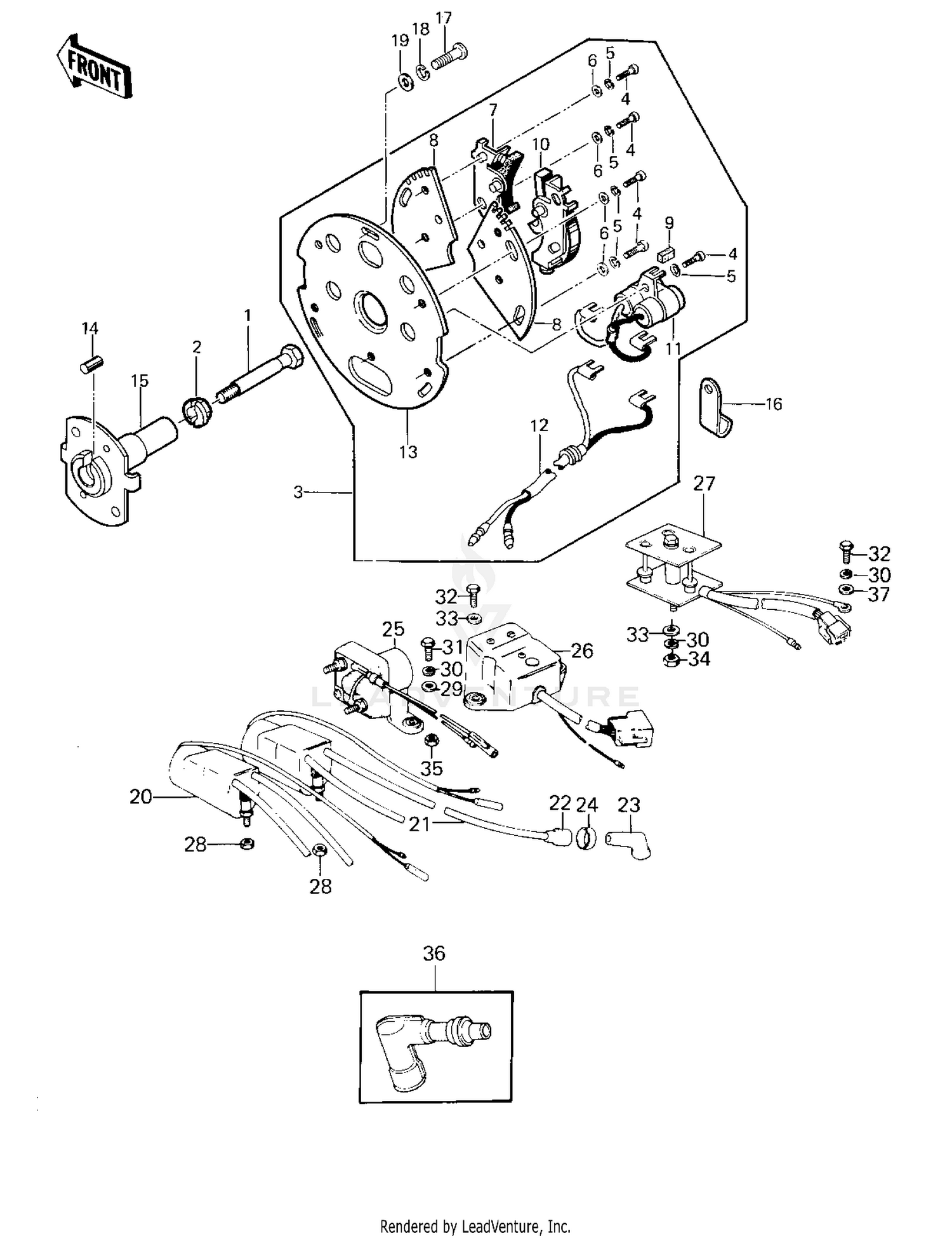 IGNITION/REGULATOR/RECTIFIER ('78 D1)