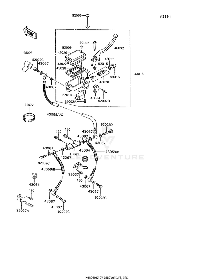 Front Master Cylinder Schematic