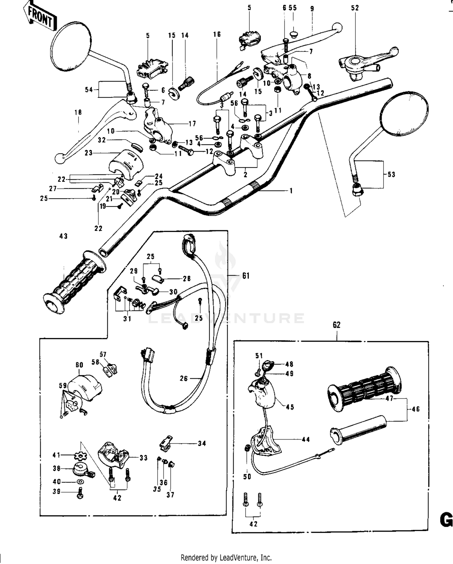 HANDLEBAR G4TR-C ('70-'73)