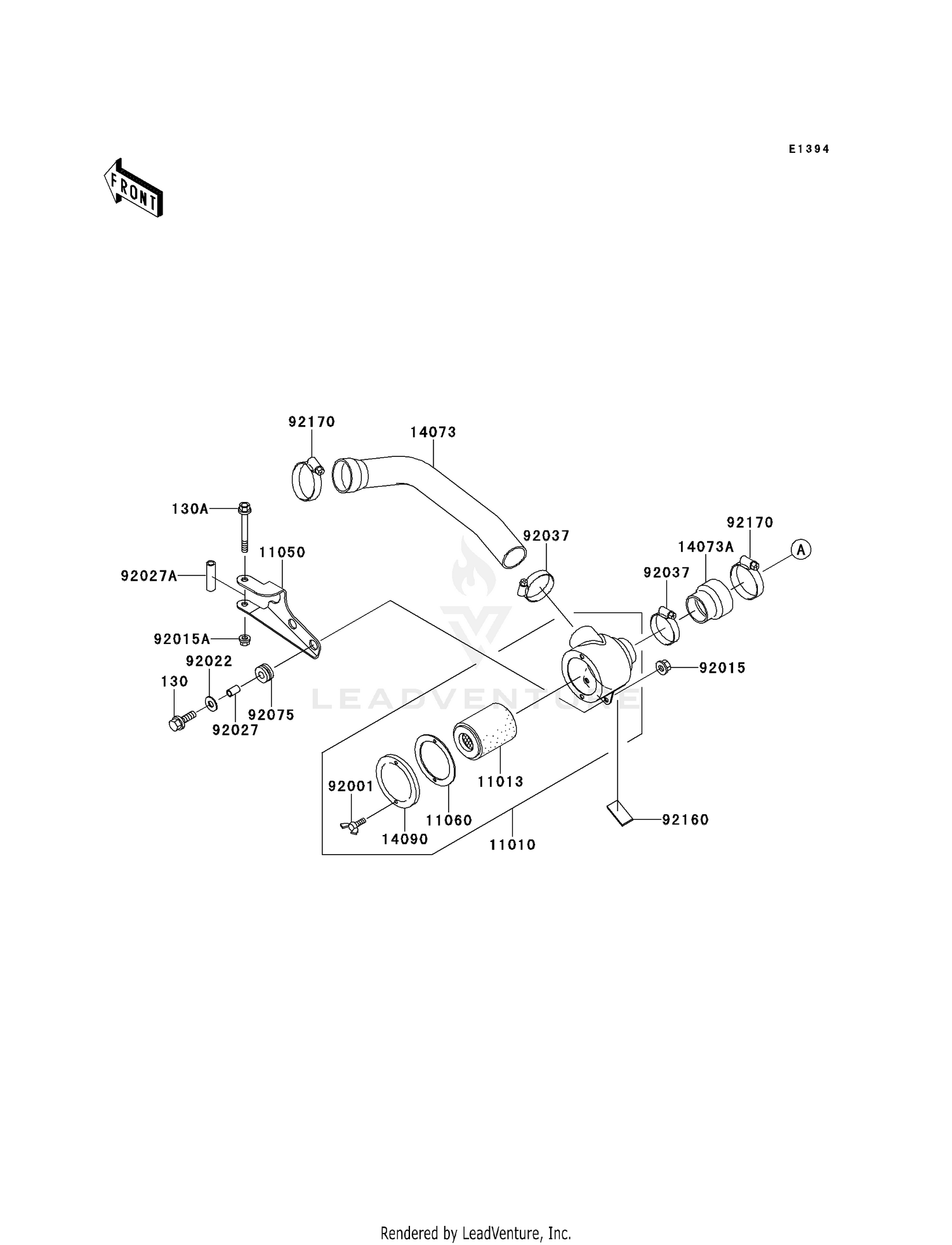AIR CLEANER-BEL CON