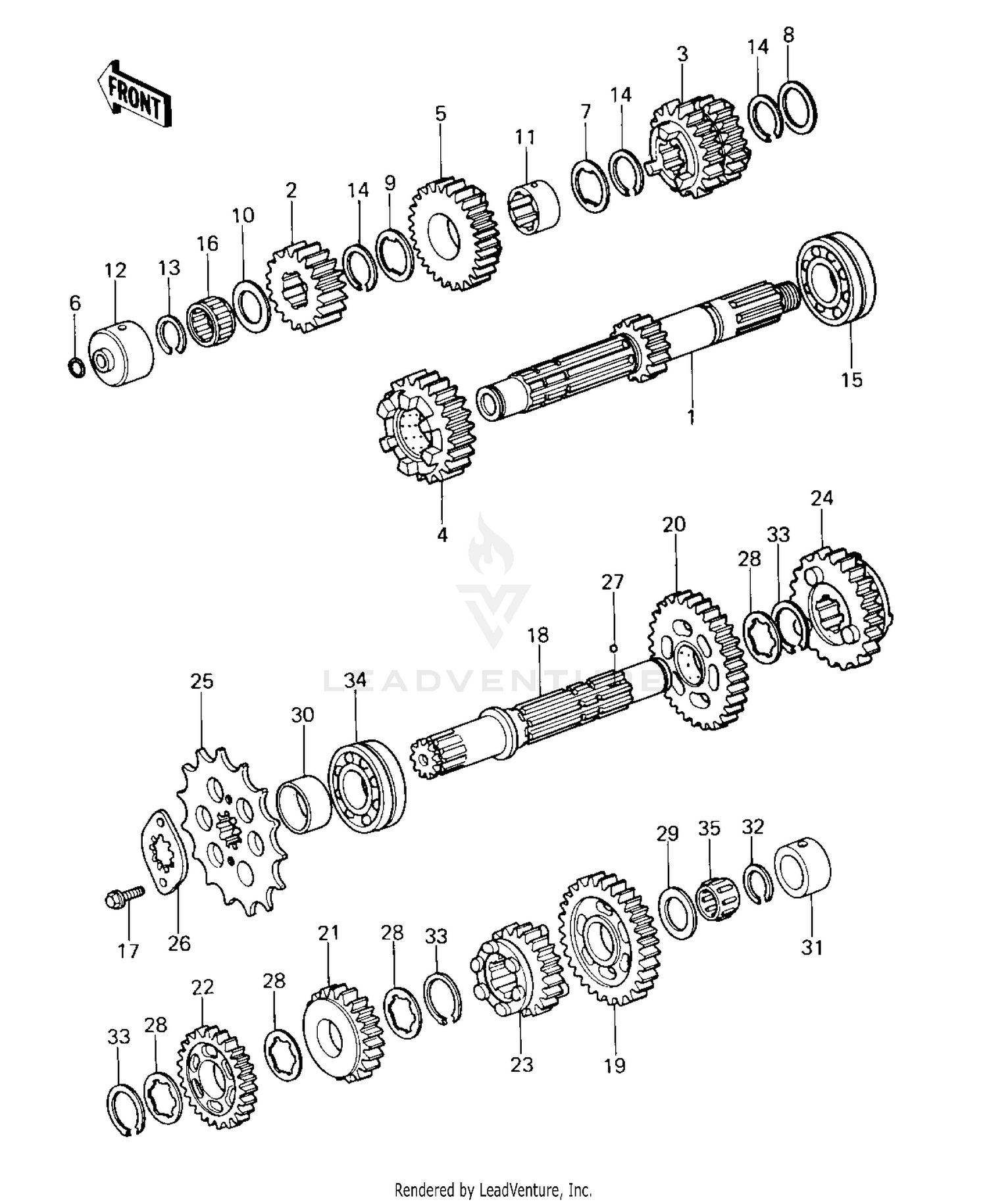 TRANSMISSION ('80-'81 C1/C2)
