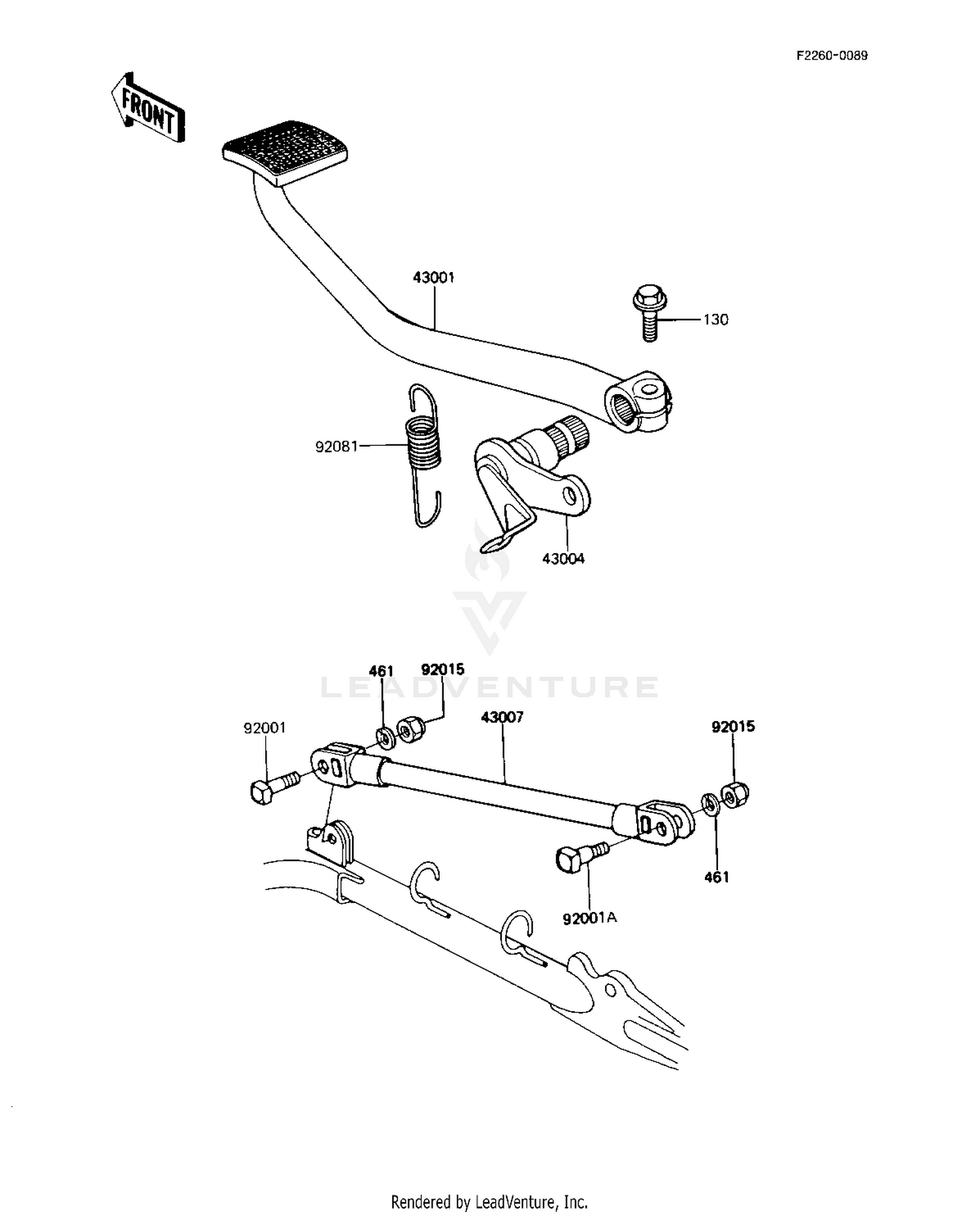 BRAKE PEDAL/TORQUE LINK