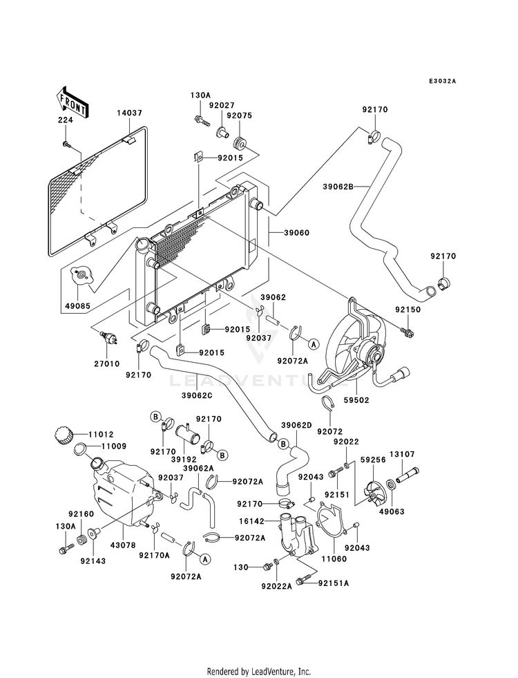 Radiator (Vf400ae515523-) Schematic