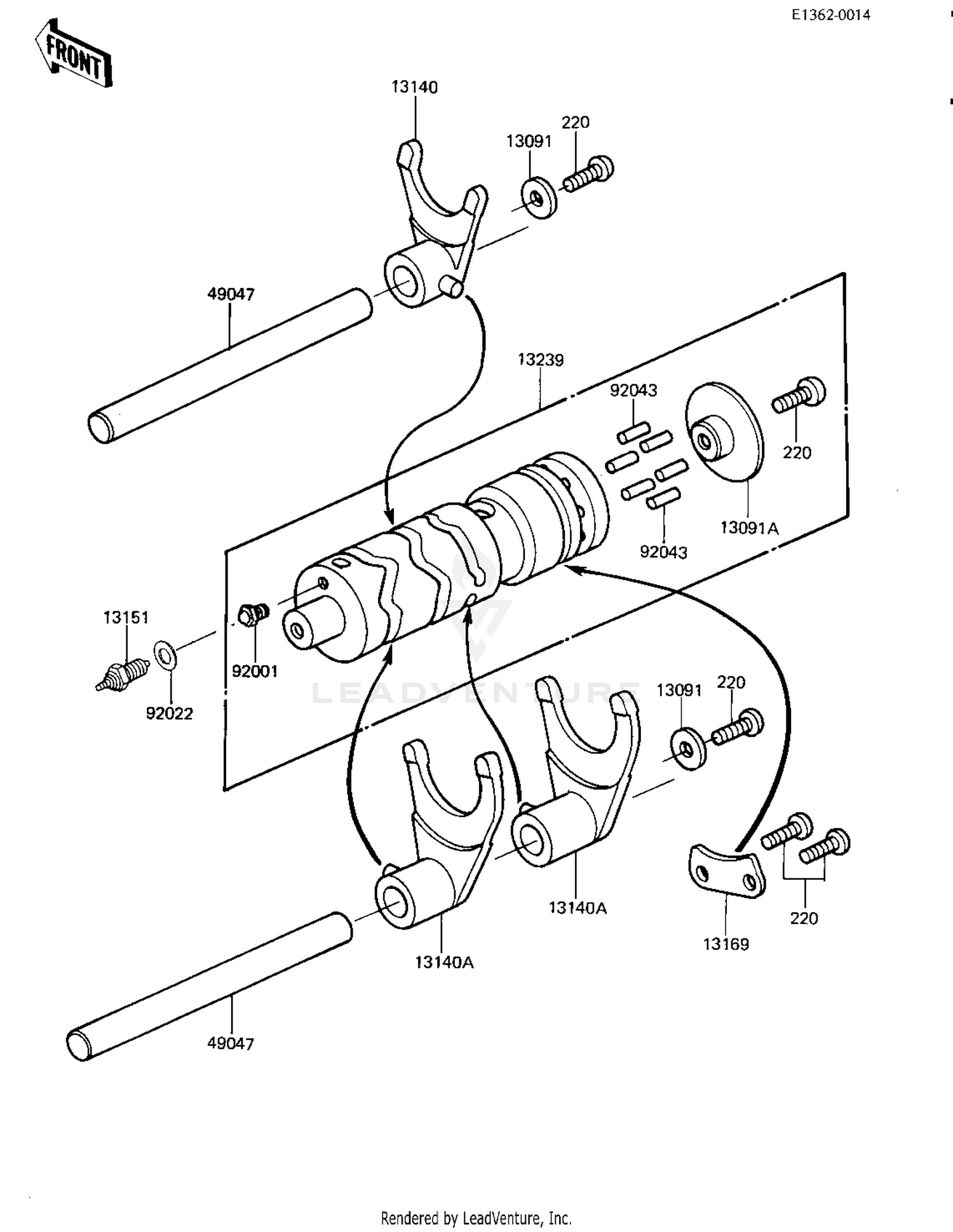 GEAR CHANGE DRUM & FORKS