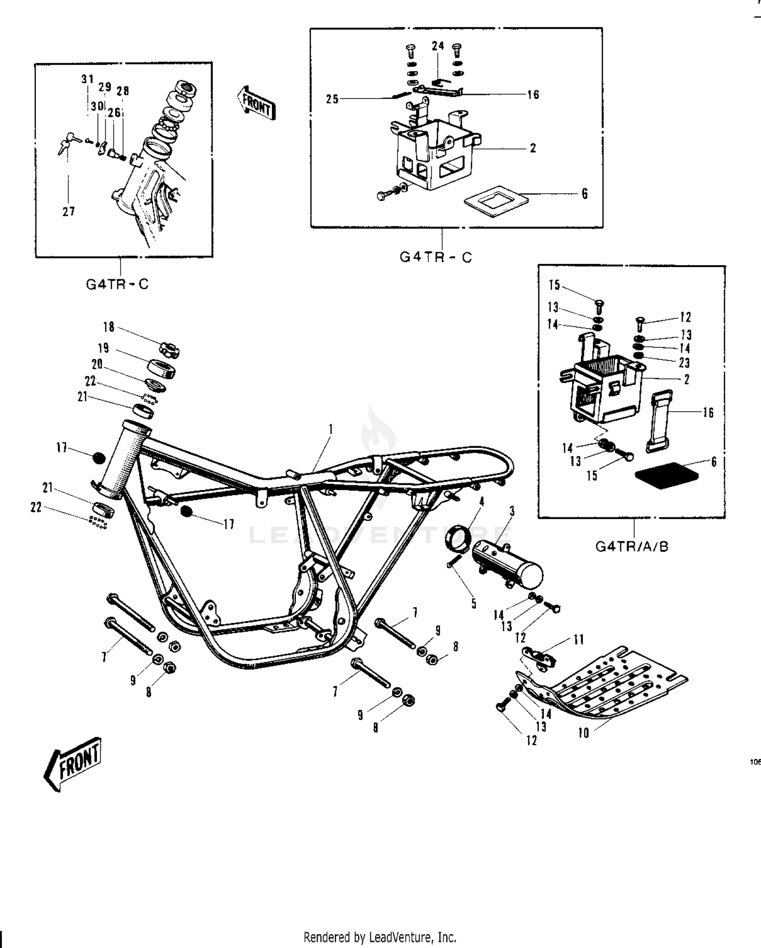 FRAME/FRAME FITTINGS ('70-'73)