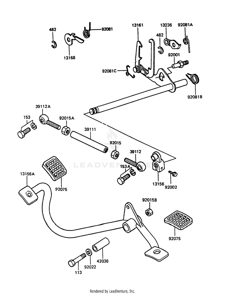 Gear Change Mechanism Schematic