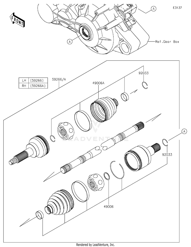 Drive Shaft-Rear Schematic