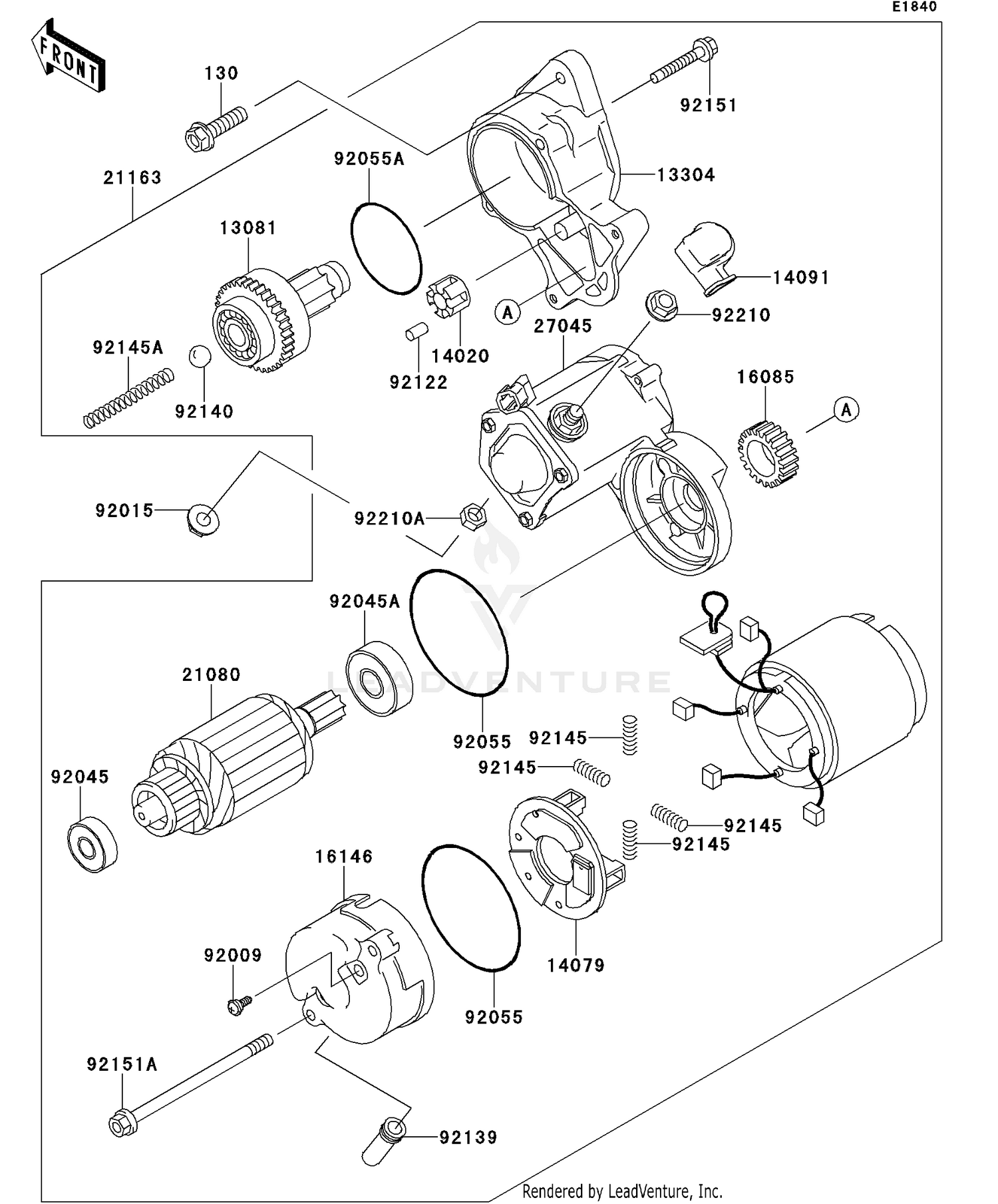 Starter Motor(&sim;FD620DE485832)