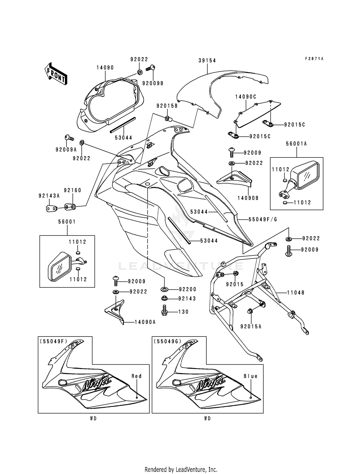 COWLING (EX500-D2)