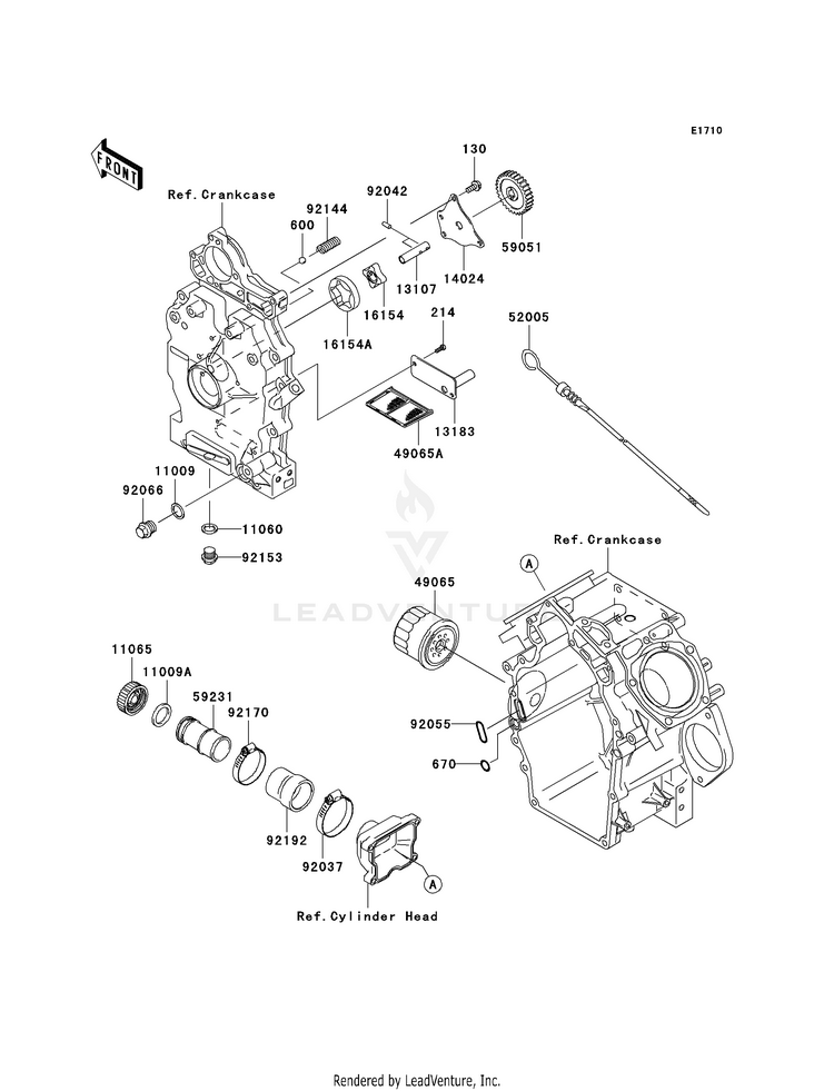 Oil Pump/Oil Filter Schematic