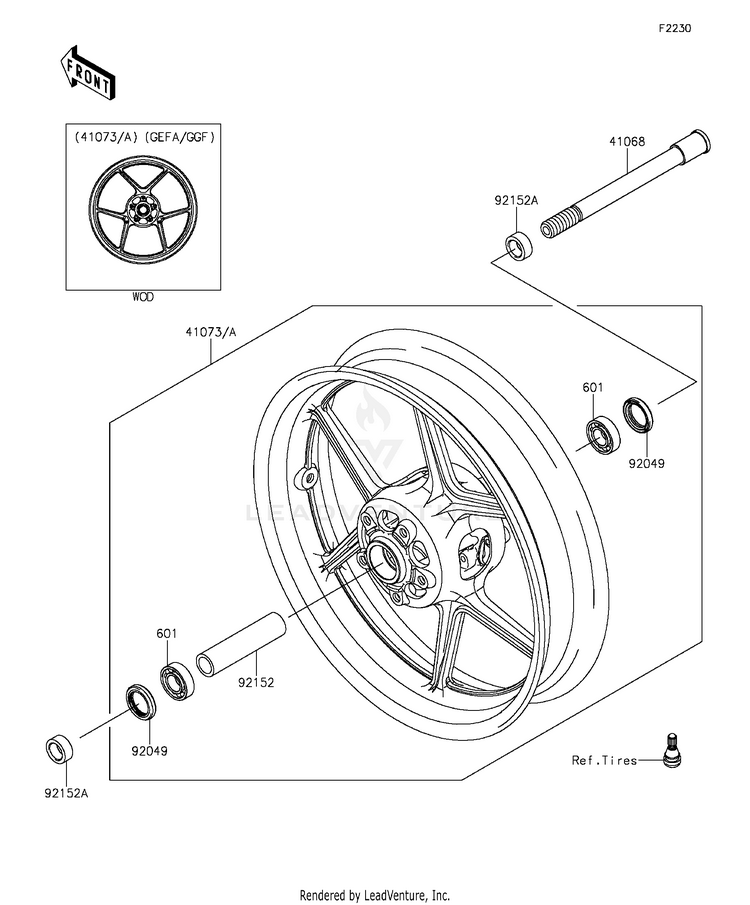 Front Wheel Schematic