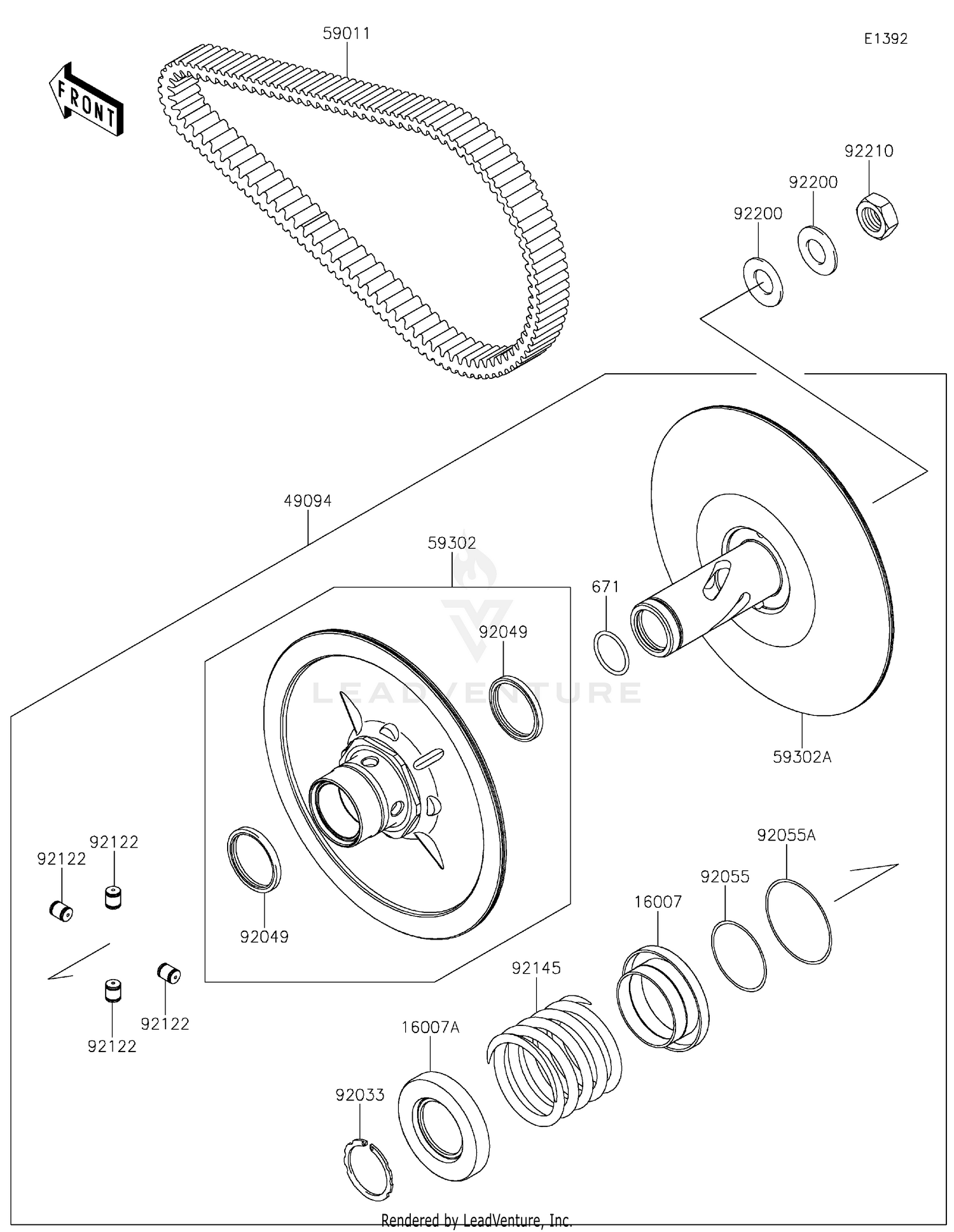 Driven Converter/Drive Belt