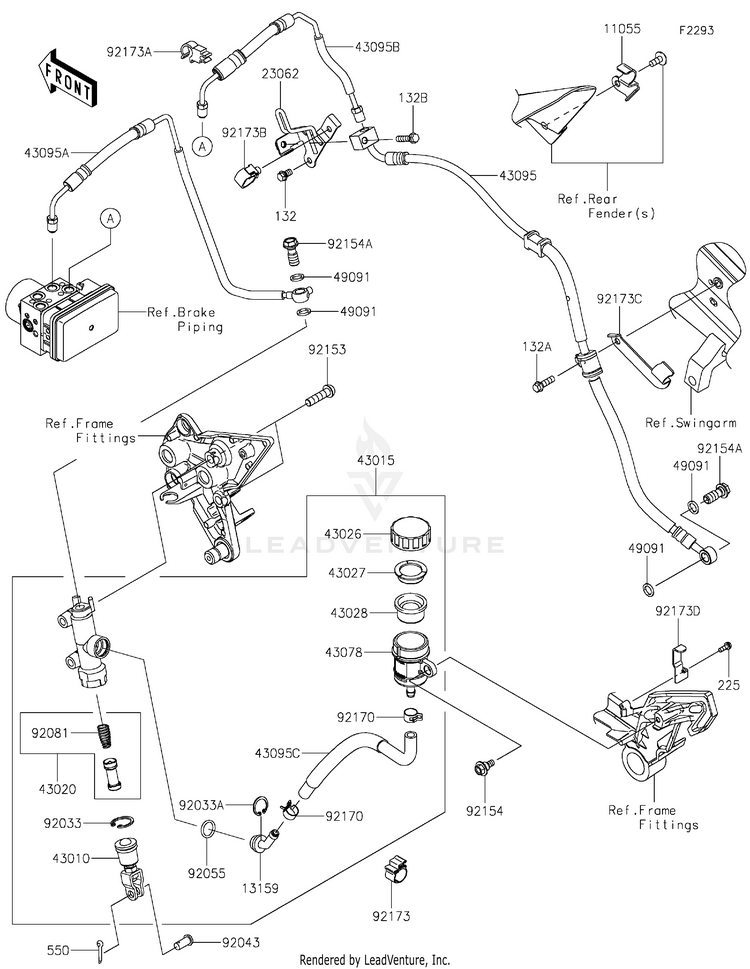 Rear Master Cylinder Schematic