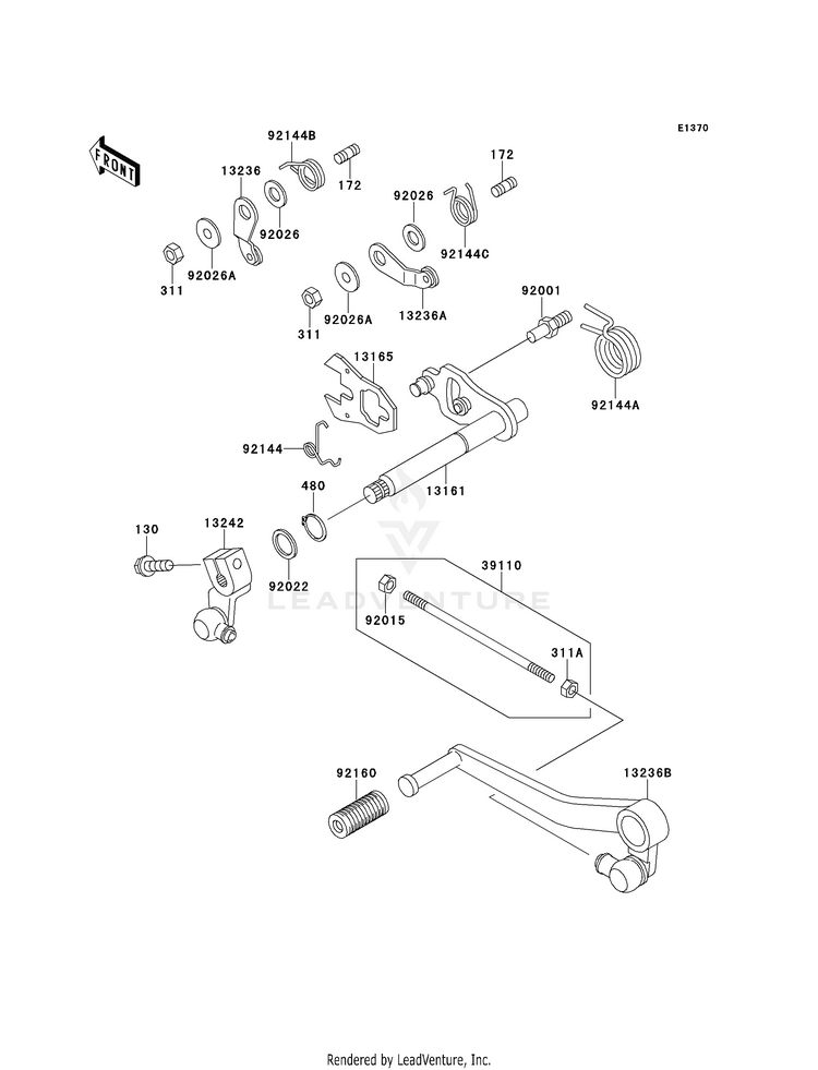 Gear Change Mechanism Schematic
