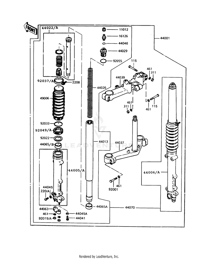Front Fork Schematic