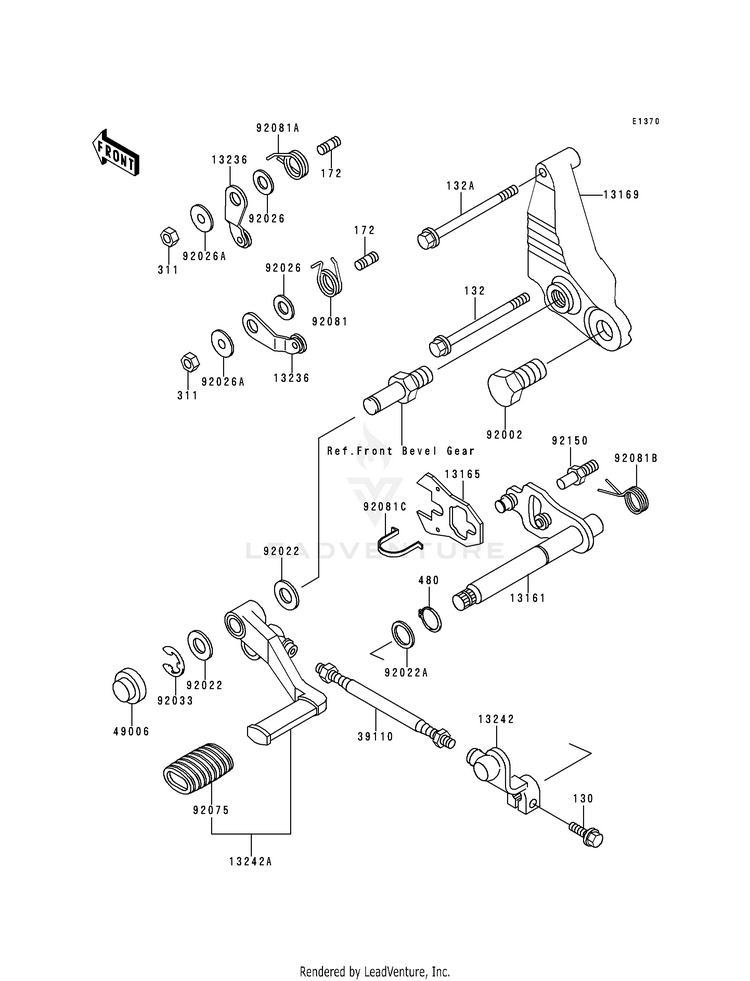 Gear Change Mechanism Schematic