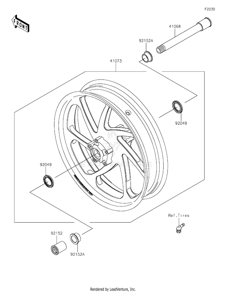 Front Wheel Schematic