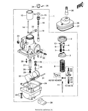 Carburetor (ke100-a5/a6/a7/a8) Schematic
