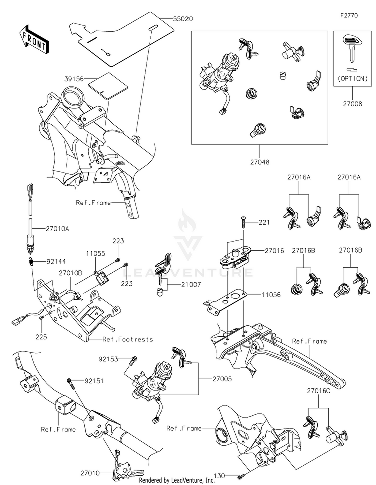 Ignition Switch/Locks/Reflectors Schematic