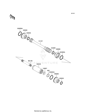 Drive Shaft-propeller Schematic