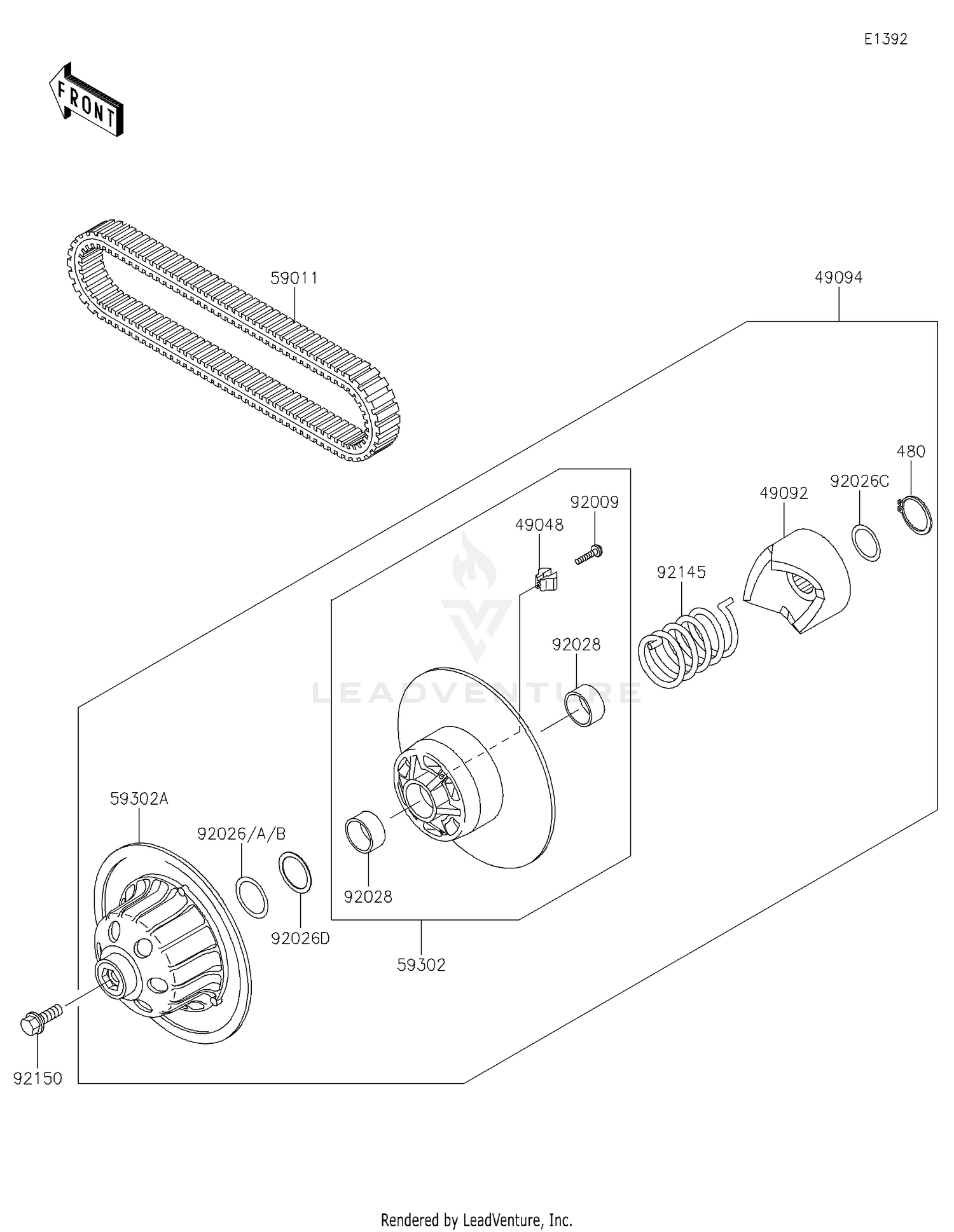 Driven Converter/Drive Belt
