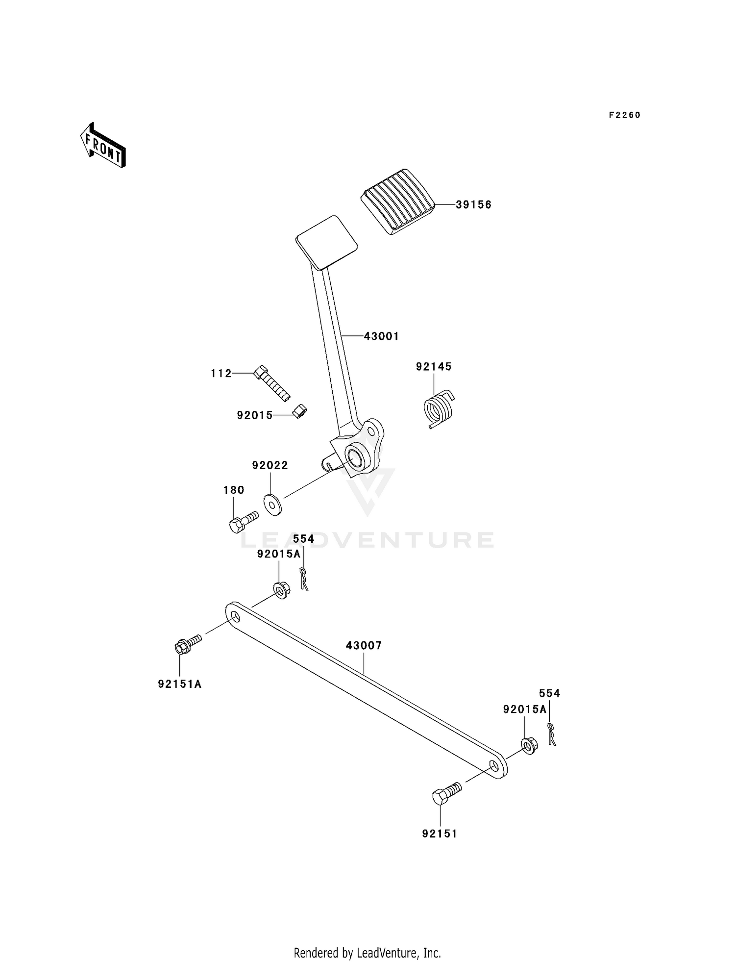 BRAKE PEDAL/TORQUE LINK