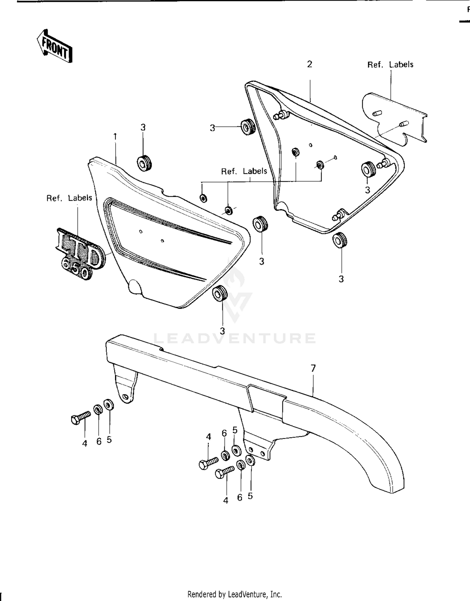 SIDE COVERS/CHAIN COVER