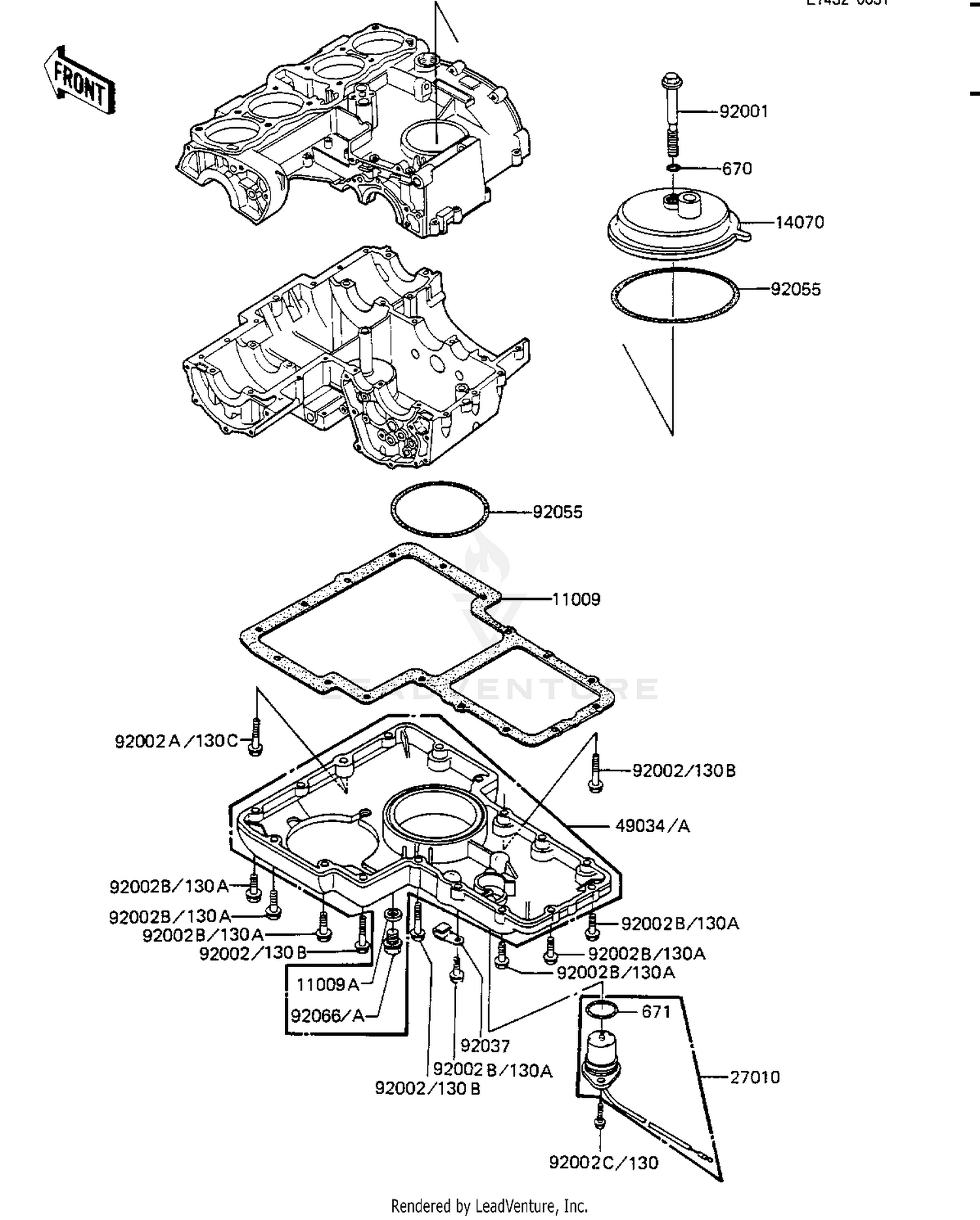 BREATHER COVER/OIL PAN