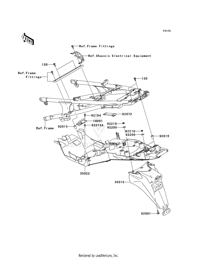Rear Fender(S) Schematic