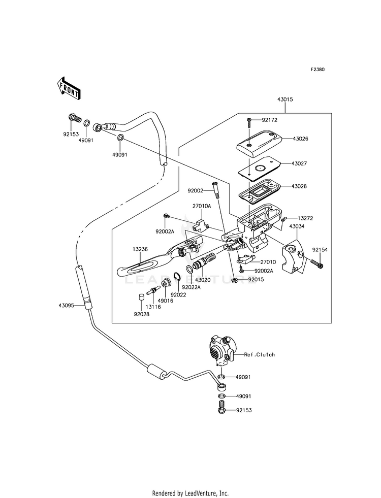 Clutch Master Cylinder Schematic