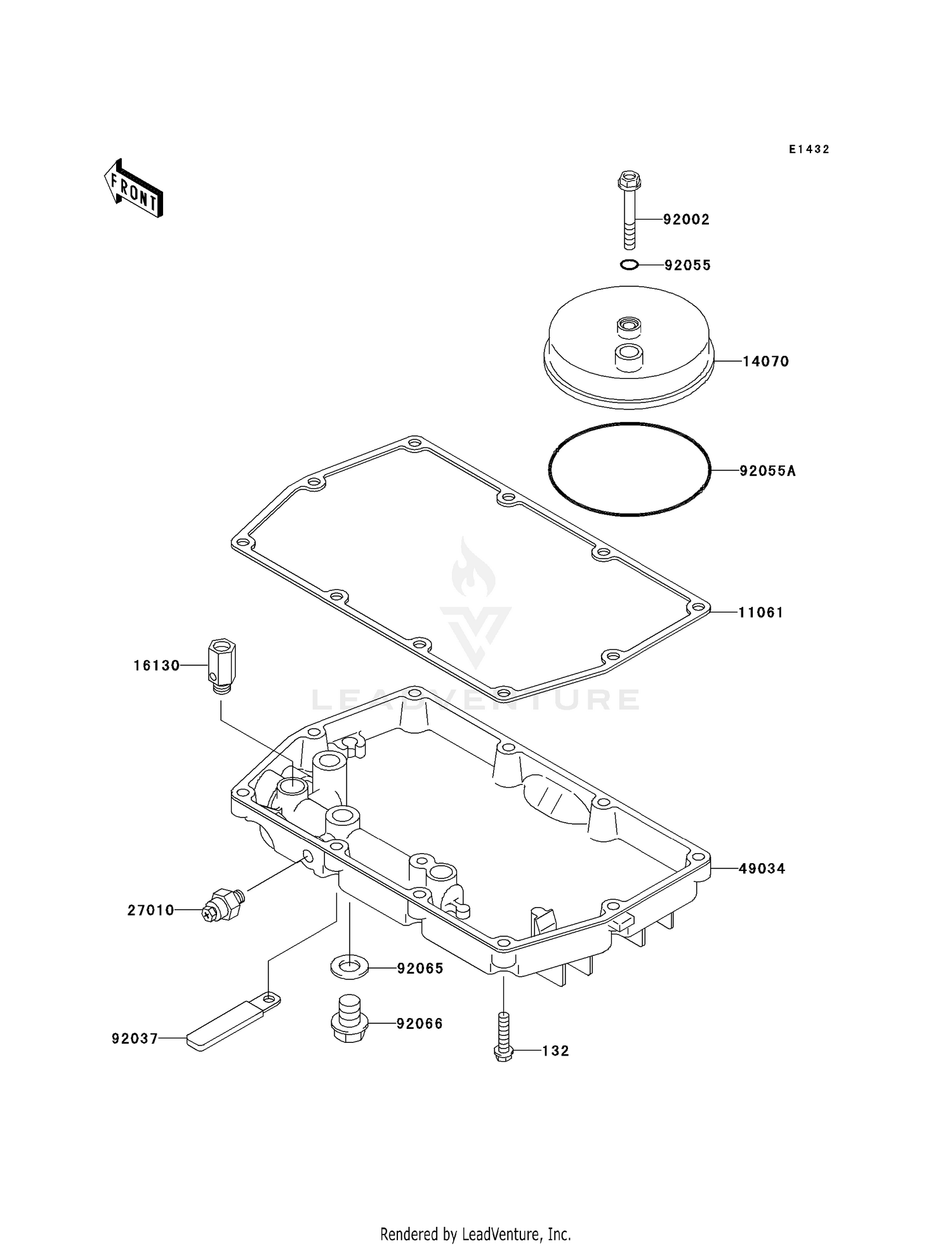 BREATHER COVER/OIL PAN