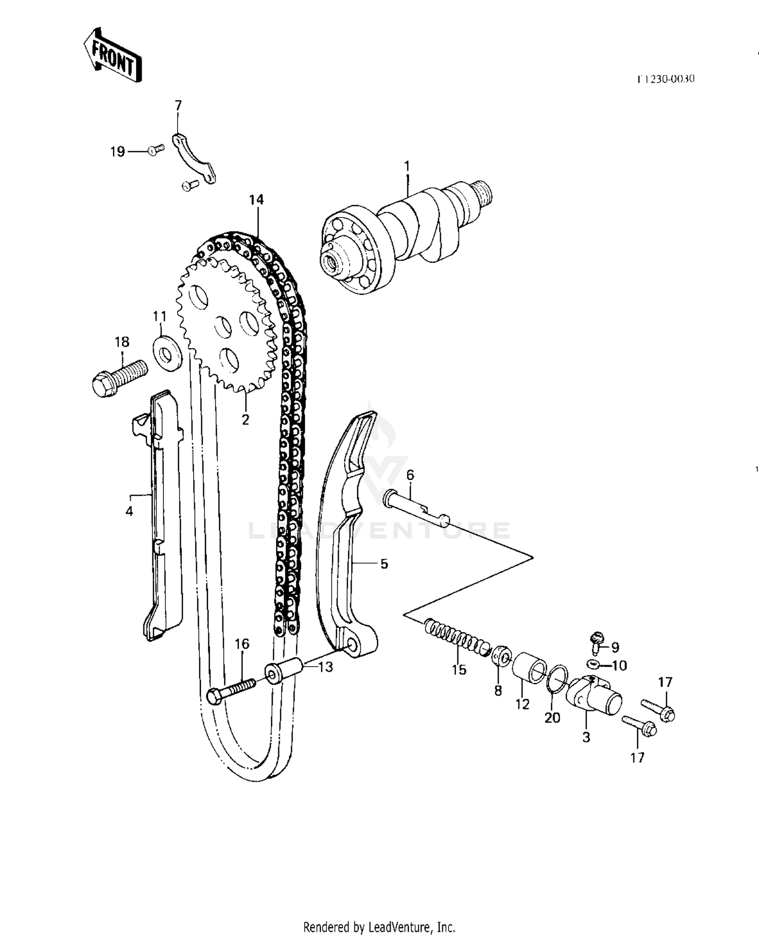 CAMSHAFT/CHAIN/TENSIONER ('83 C1)