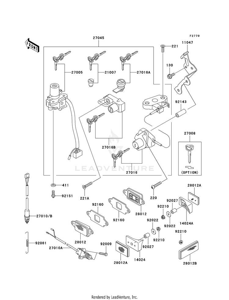 Ignition Switch/Locks/Reflectors Schematic