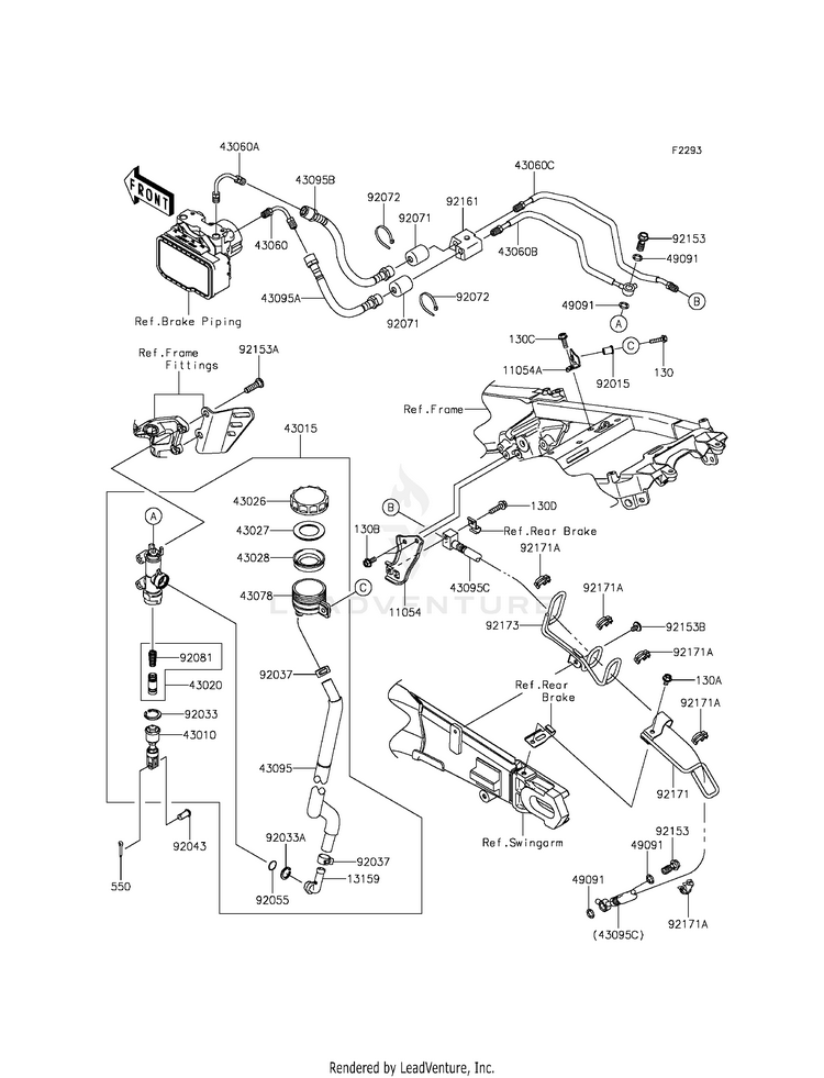 Rear Master Cylinder Schematic