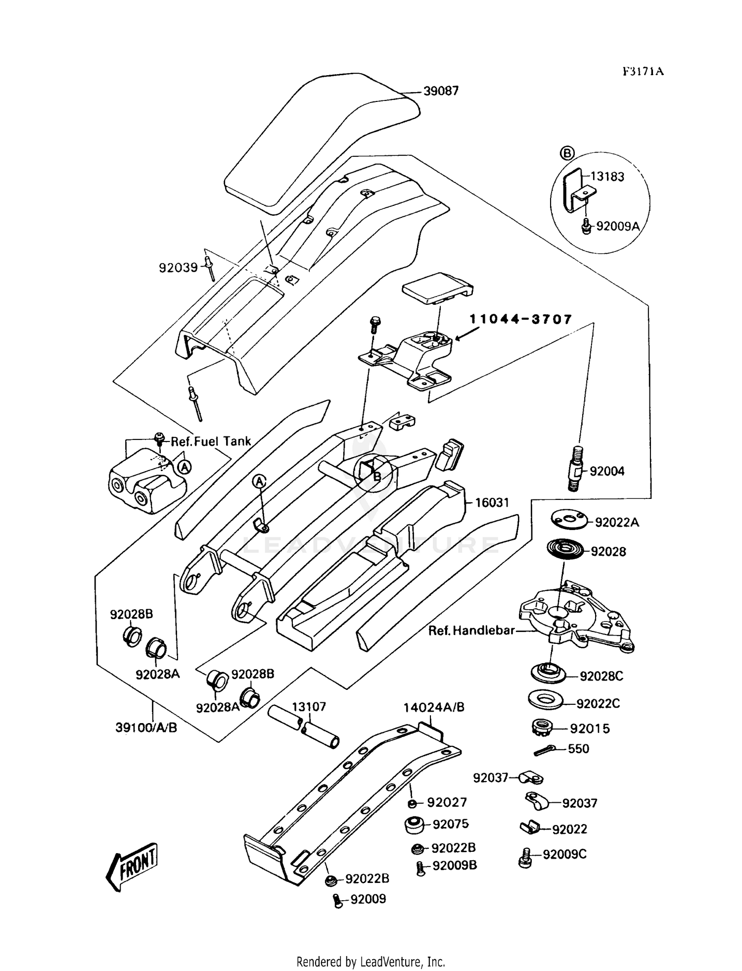HANDLE POLE (JS300-A2/A3/A4)