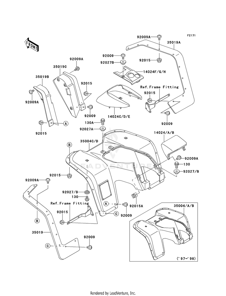 Front Fender(S) Schematic