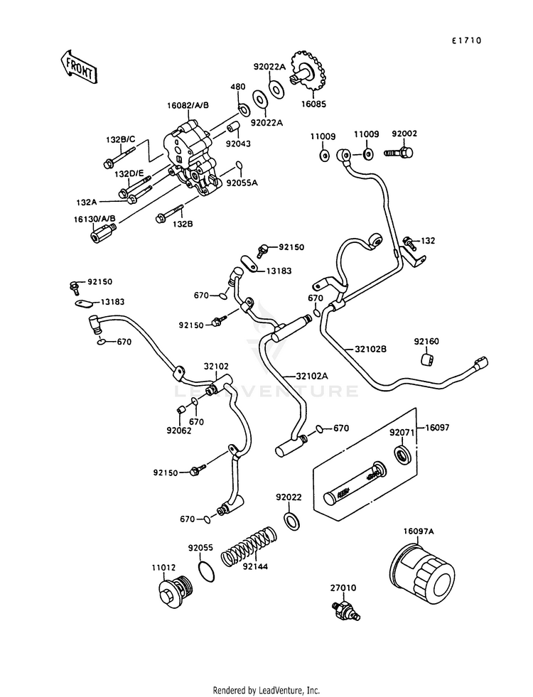 Oil Pump/Oil Filter Schematic