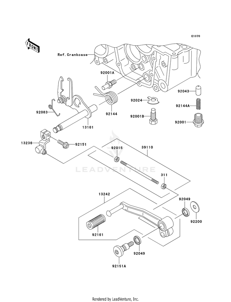 Gear Change Mechanism Schematic