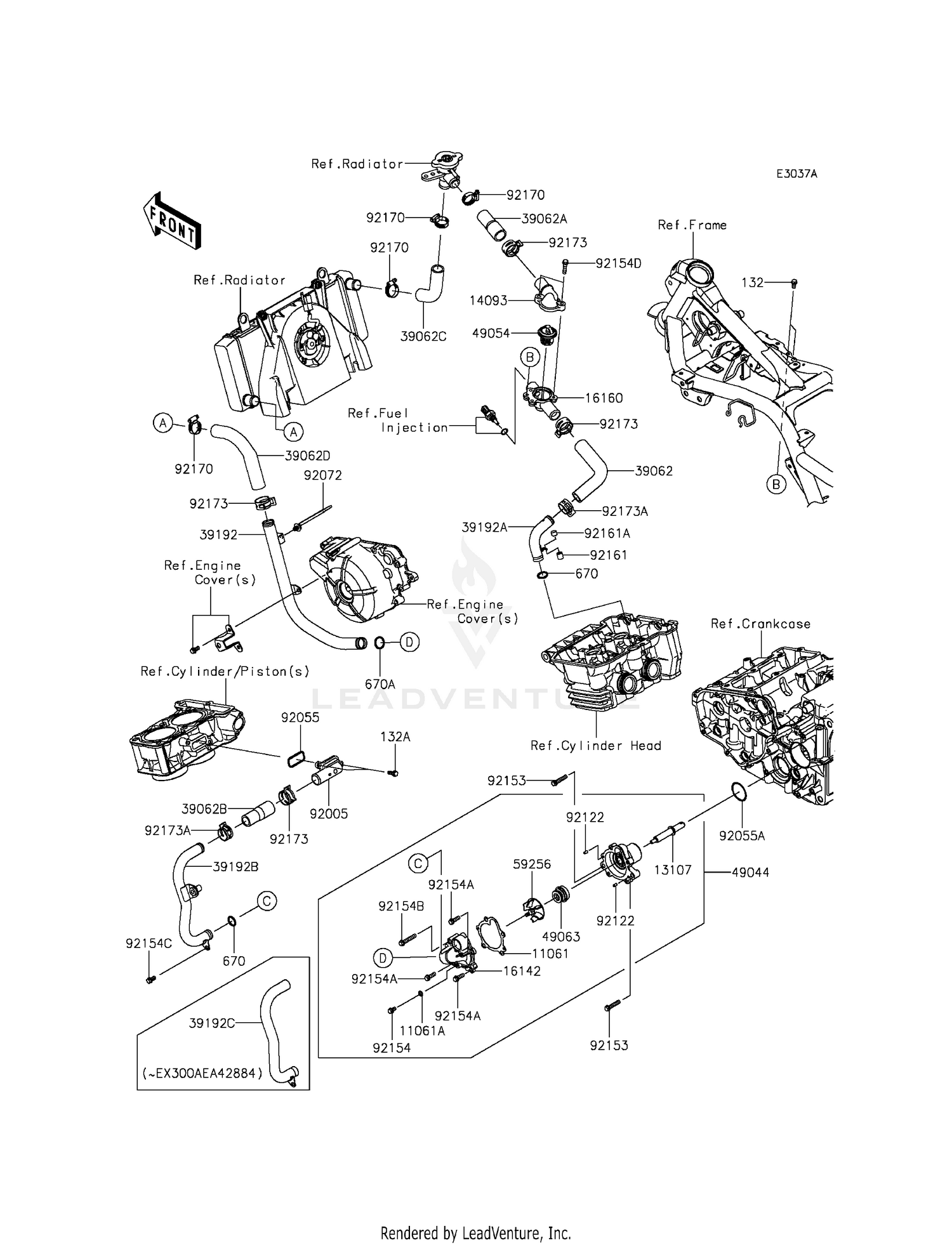 WATER PIPE (EX300AEA39568-)
