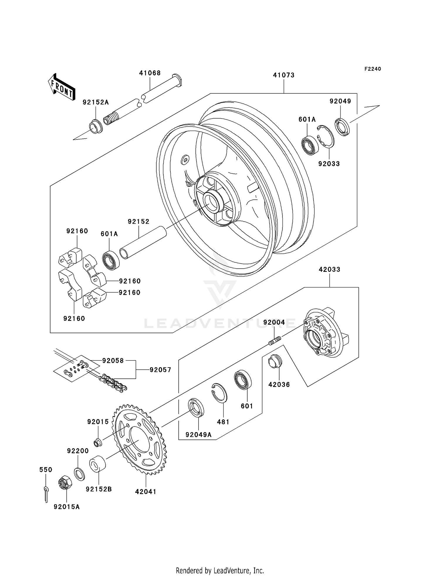 REAR WHEEL/CHAIN