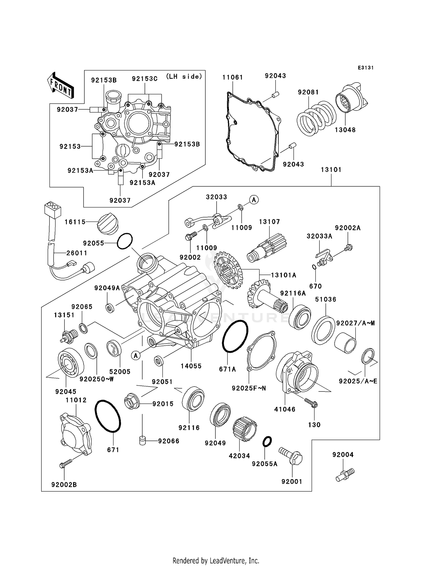 FRONT BEVEL GEAR