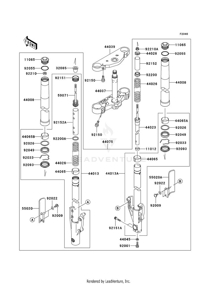 Front Fork Schematic