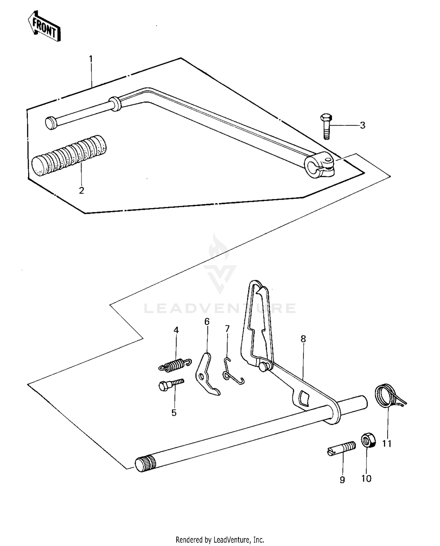 GEAR CHANGE MECHANISM ('77-'78 A1/A2/A2A