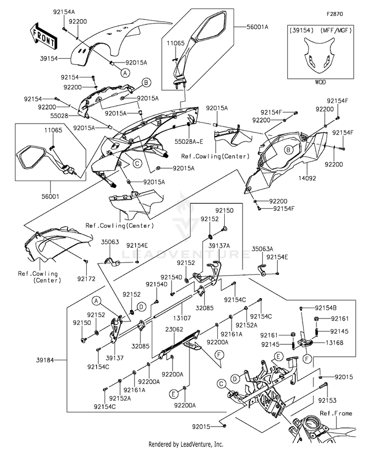 Cowling(Upper) Schematic