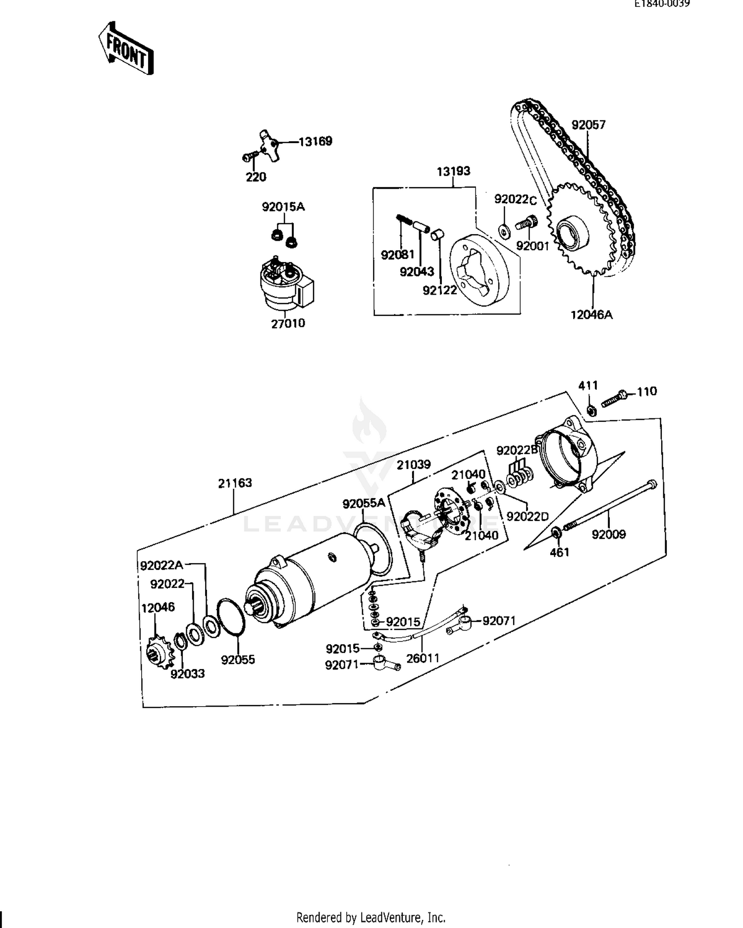 STARTER MOTOR/STARTER CLUTCH