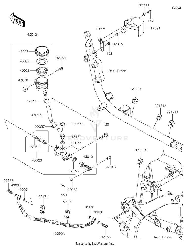 Rear Master Cylinder Schematic