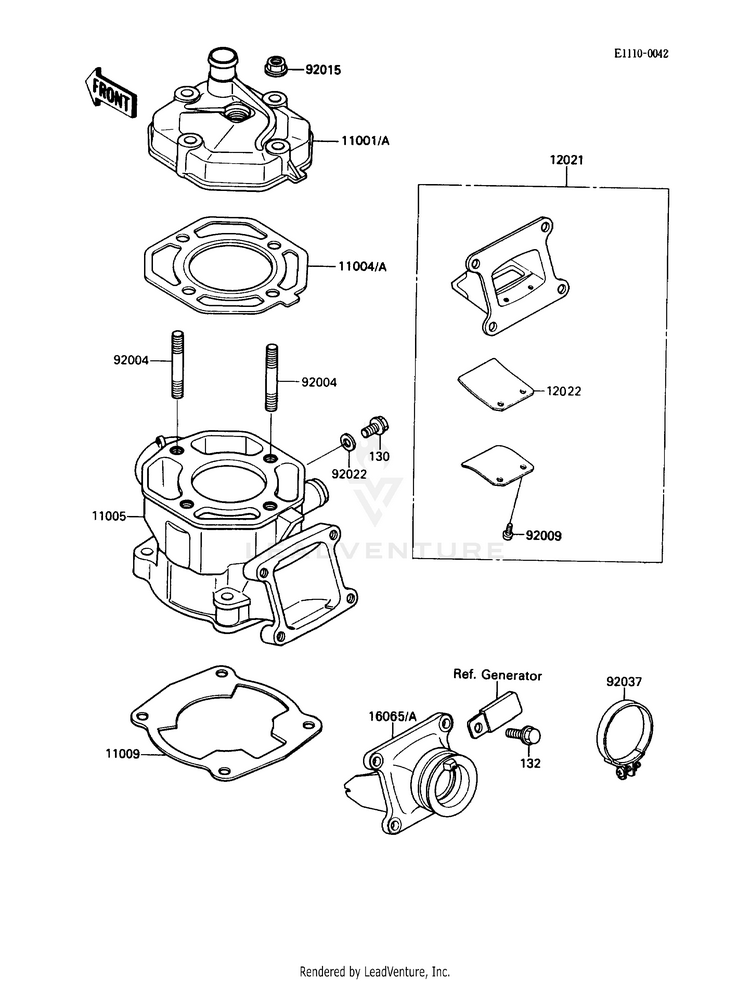 Cylinder Head/Cylinder Schematic