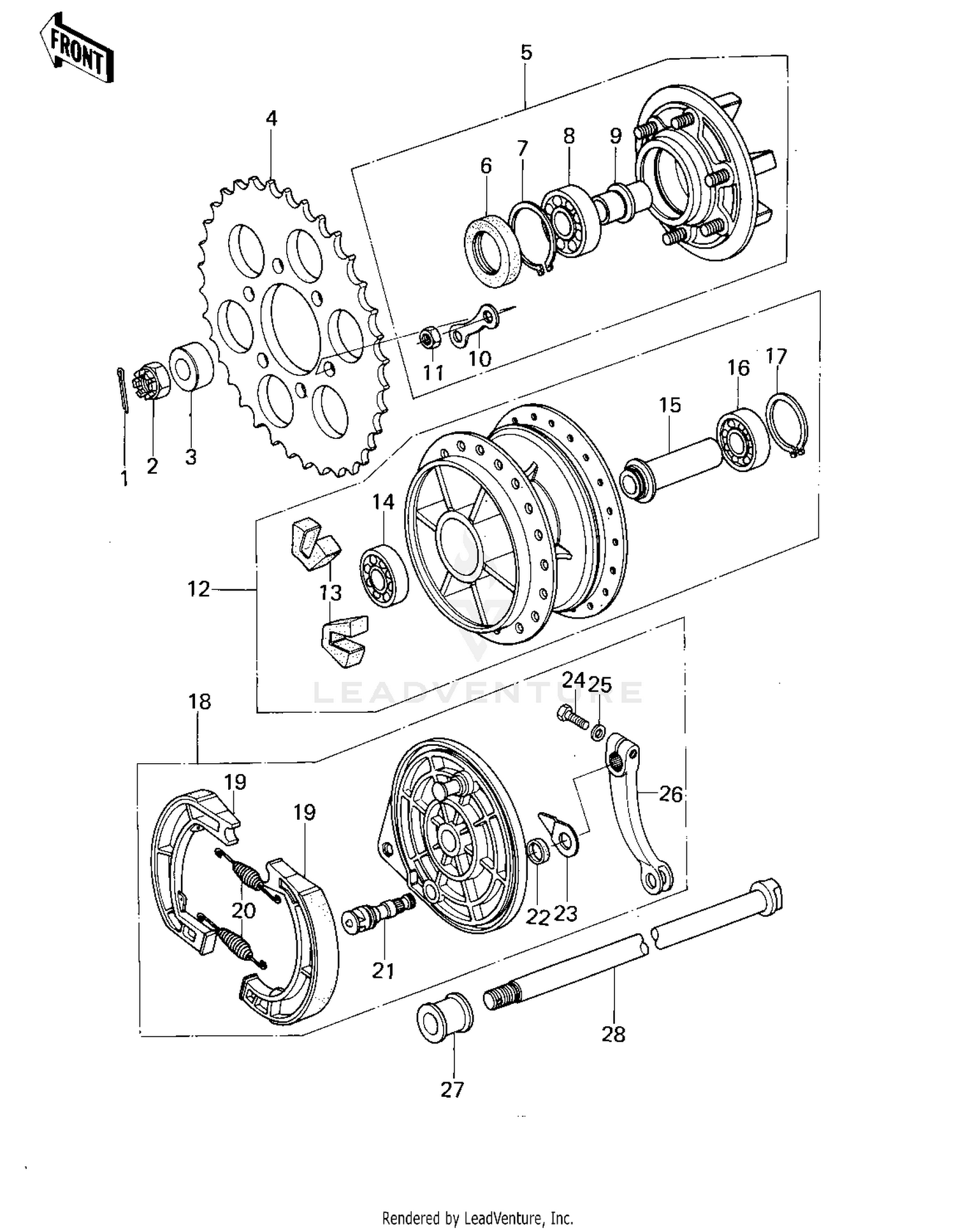 REAR HUB/BRAKE