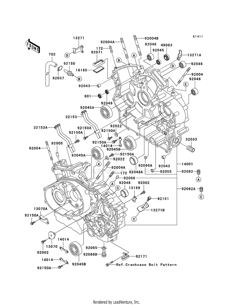 Crankcase (R1) Schematic