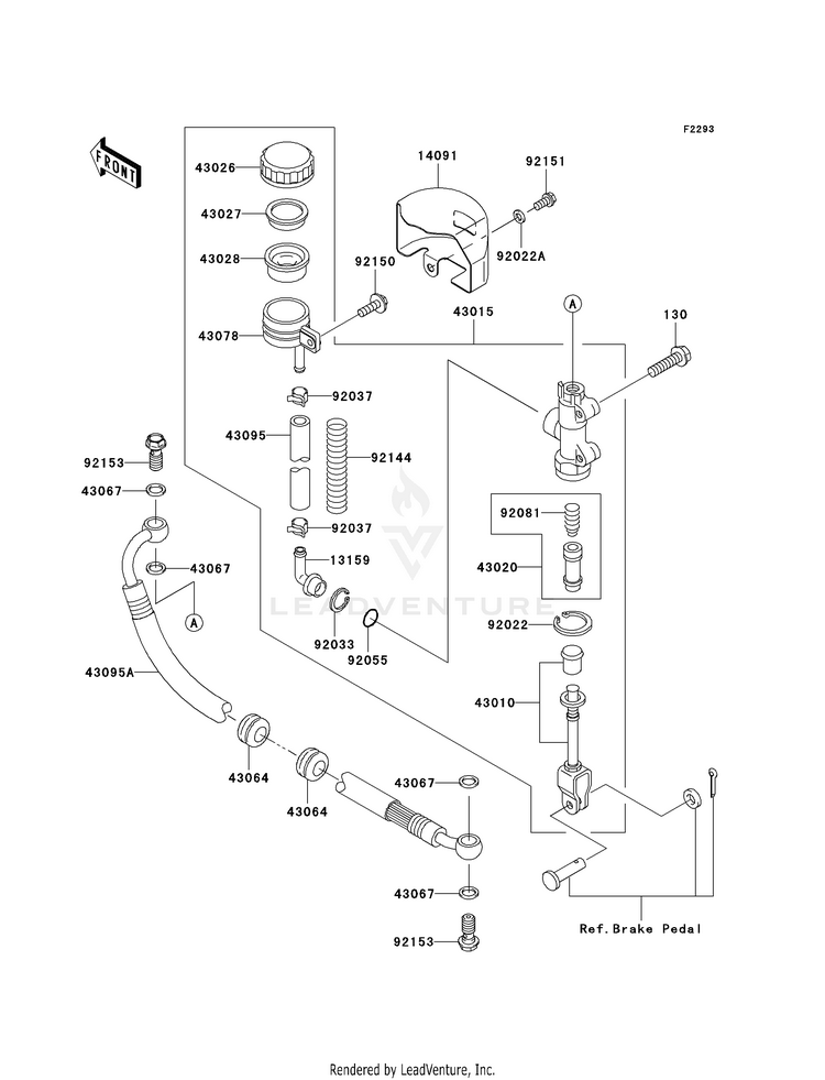 Rear Master Cylinder Schematic